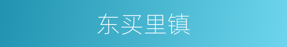 东买里镇的同义词