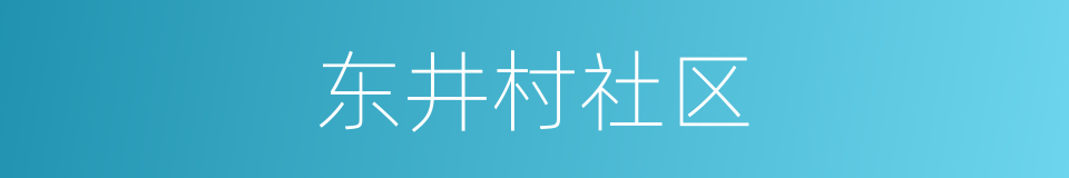 东井村社区的同义词