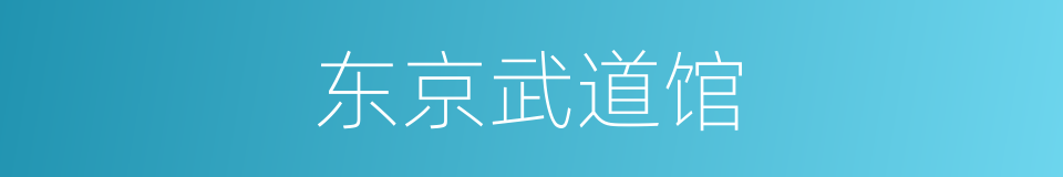 东京武道馆的同义词