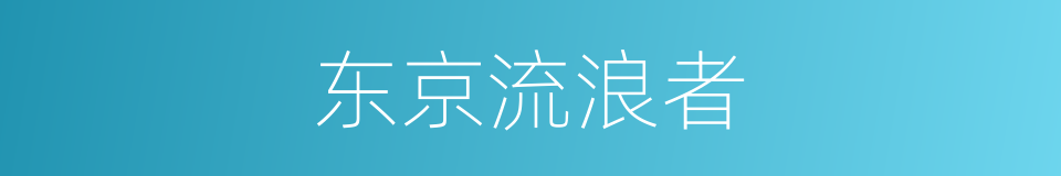 东京流浪者的同义词