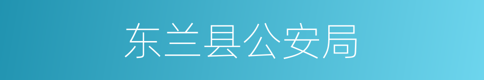东兰县公安局的同义词