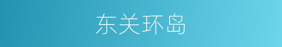 东关环岛的同义词