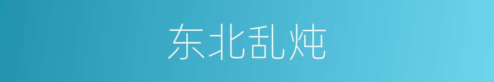 东北乱炖的同义词
