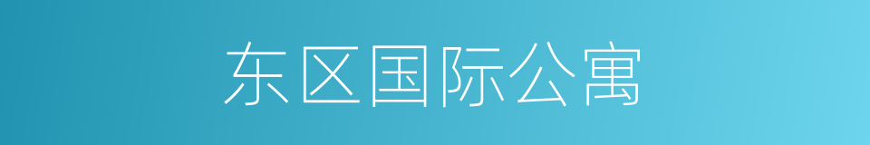 东区国际公寓的同义词