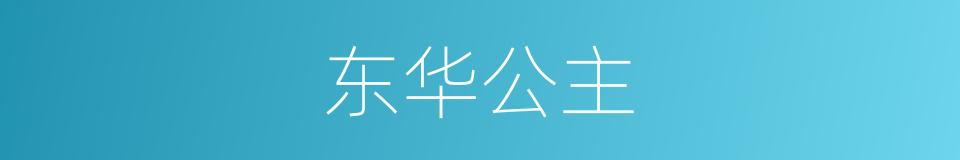 东华公主的同义词