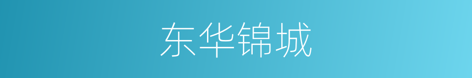 东华锦城的同义词