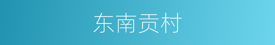 东南贡村的同义词