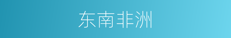 东南非洲的同义词