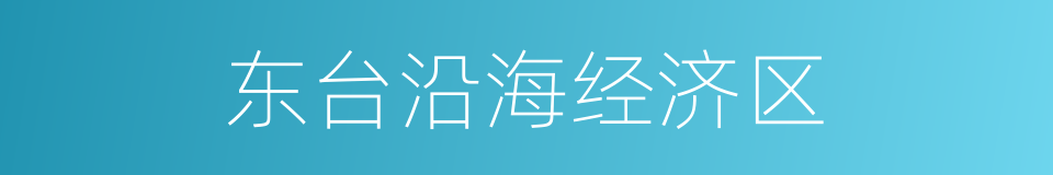 东台沿海经济区的同义词