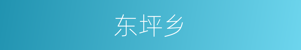 东坪乡的同义词