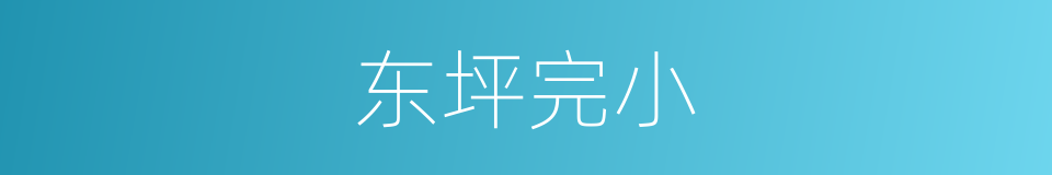 东坪完小的同义词