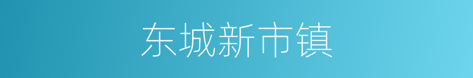 东城新市镇的同义词