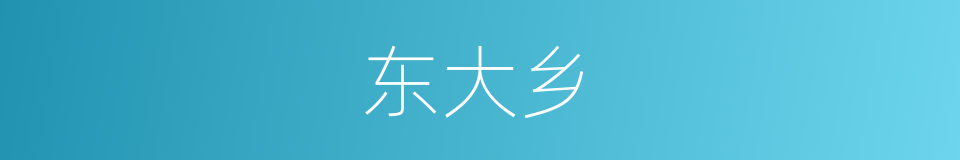 东大乡的同义词