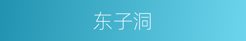 东子洞的同义词
