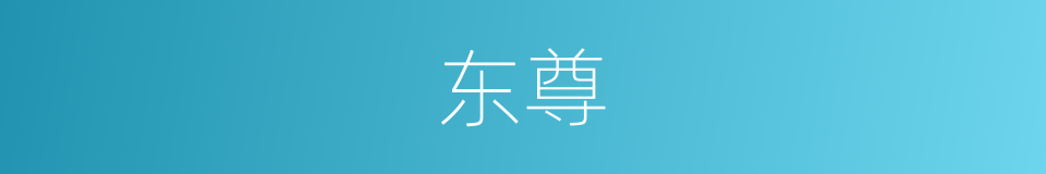 东尊的同义词