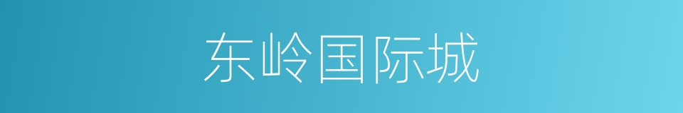 东岭国际城的同义词