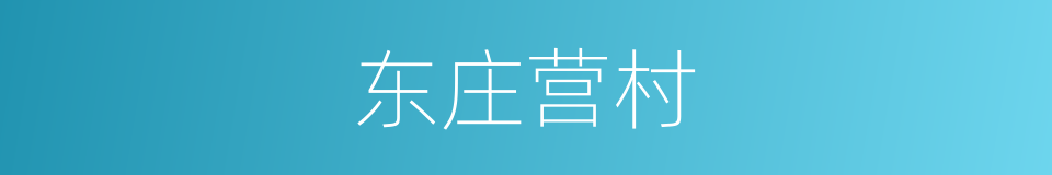 东庄营村的同义词