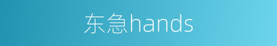 东急hands的同义词