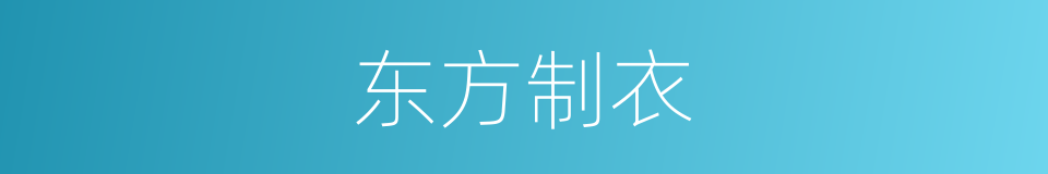 东方制衣的同义词