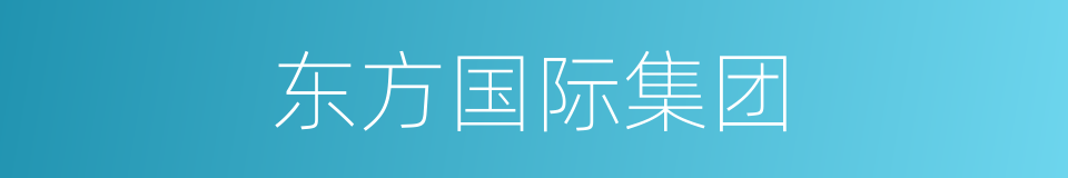 东方国际集团的同义词