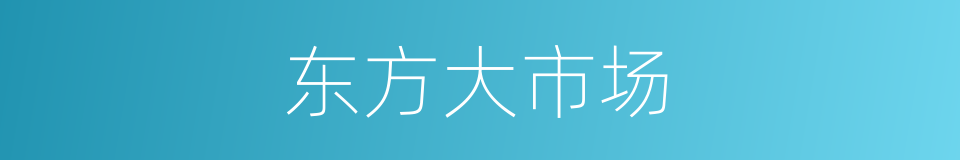 东方大市场的同义词