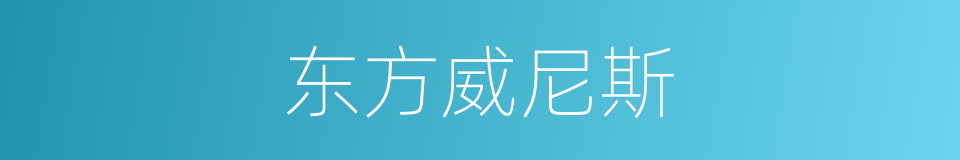 东方威尼斯的同义词