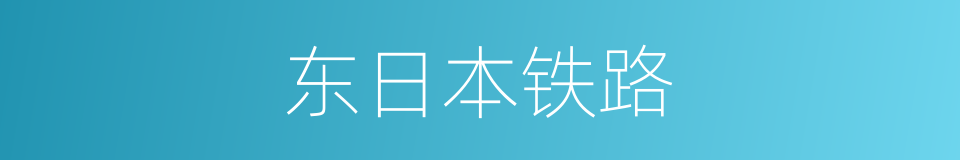 东日本铁路的同义词