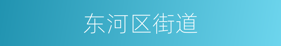 东河区街道的同义词