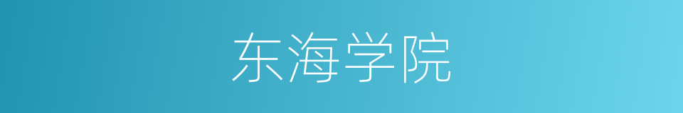东海学院的同义词