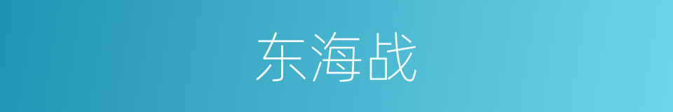 东海战的同义词