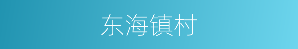 东海镇村的同义词