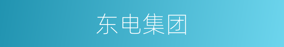 东电集团的同义词