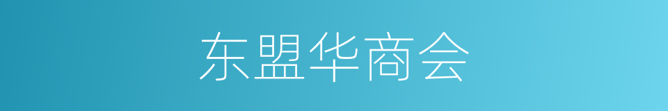 东盟华商会的同义词