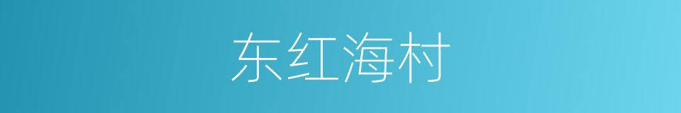 东红海村的同义词