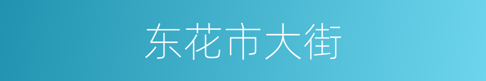 东花市大街的同义词