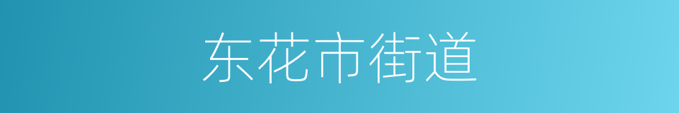 东花市街道的同义词