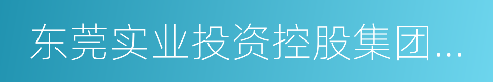 东莞实业投资控股集团有限公司的同义词