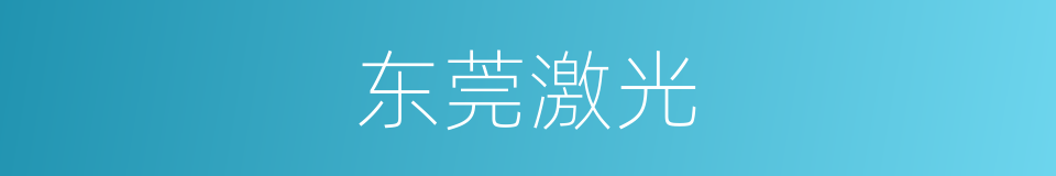 东莞激光的同义词