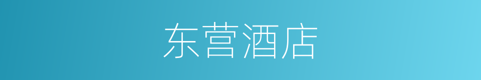 东营酒店的同义词