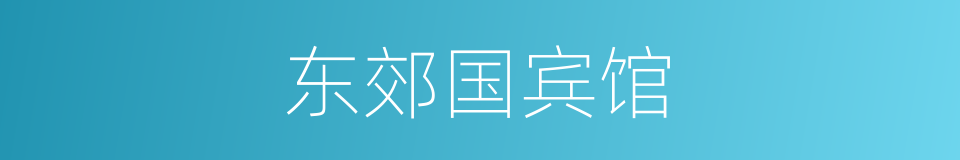 东郊国宾馆的同义词