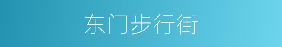 东门步行街的同义词