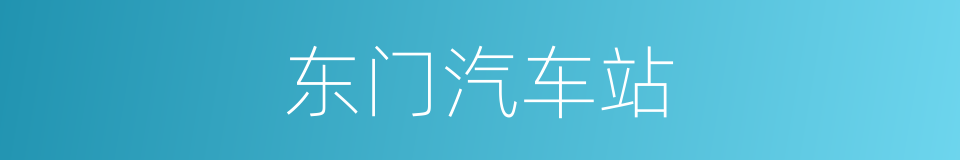 东门汽车站的同义词