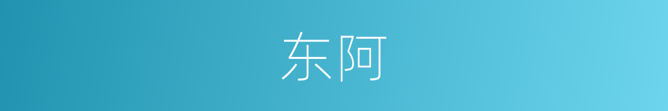 东阿的意思