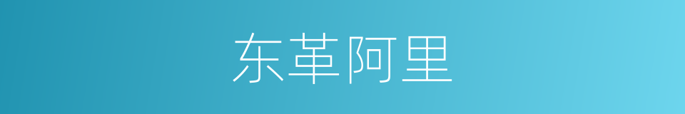 东革阿里的同义词