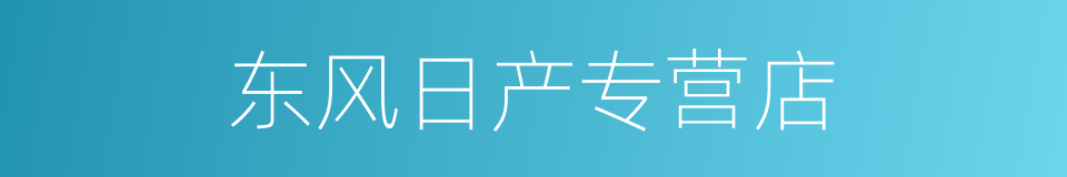 东风日产专营店的同义词