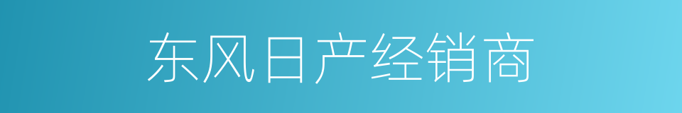 东风日产经销商的同义词