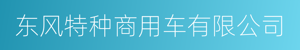 东风特种商用车有限公司的同义词