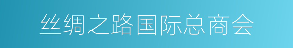 丝绸之路国际总商会的同义词