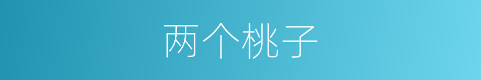 两个桃子的同义词