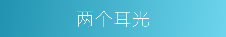 两个耳光的同义词